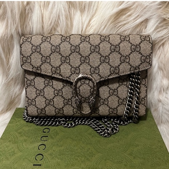 Gucci Handbags - Authentic Gucci Dionysus Supreme Monogram Wallet on Chain Bag